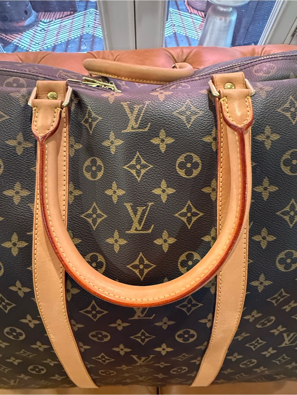 Louis Vuitton Monogram Canvas Brown and Tan Travel Duffel - Picture 12 of 16